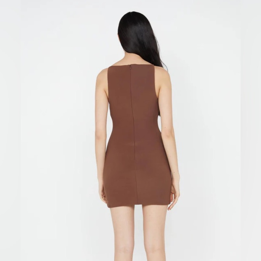 Bec+Bridge Clover Mini dress Chocolate - Picture 2 of 5